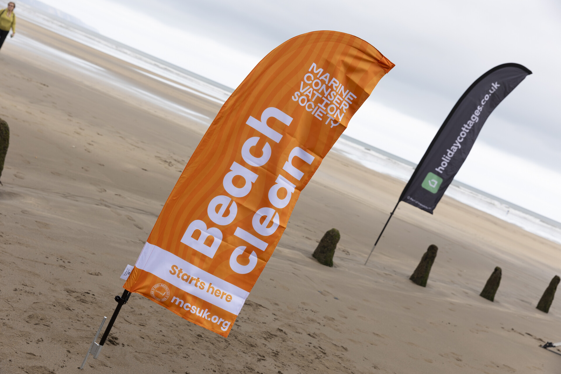 GBBC 2025 banners on beach