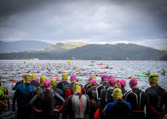 Swimmers at Lake Windemere