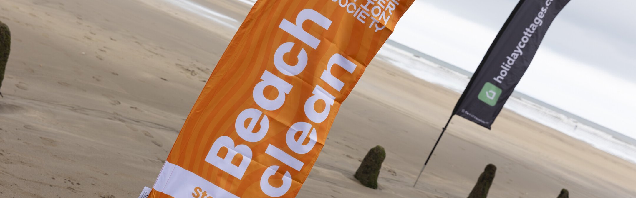 GBBC 2025 banners on beach