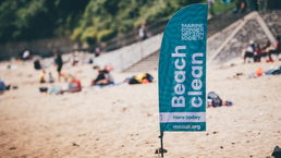 Beach clean flag