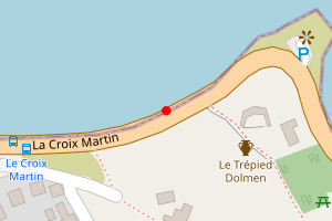 Map showing La Croix Martin