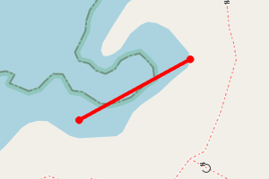 Map showing Porth Gwylan