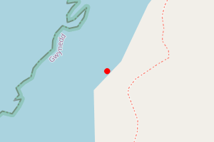 Map showing Penrhyn Melyn (to Porth Ychain)