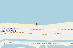 Map showing Reculver (East of St Mary's Church)