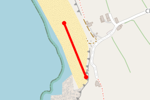 Map showing Gunwalloe Fishing Cove