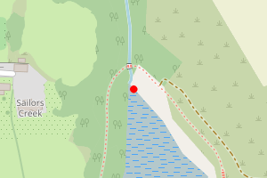 Map showing Penryn River