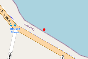 Map showing Le Picquerel
