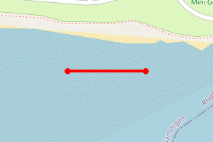 Map showing Fontygary