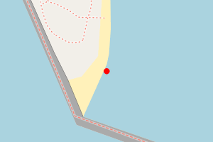 Map showing Pier Road Beach