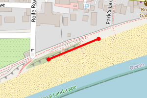 Map showing Budleigh Salterton