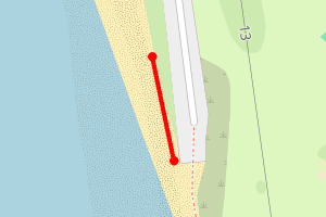 Map showing Sinah Common