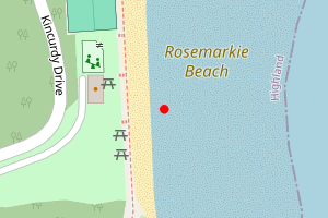 Map showing Rosemarkie