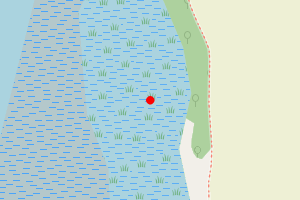 Map showing Dell Quay