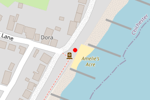 Map showing Selsey East Beach 11