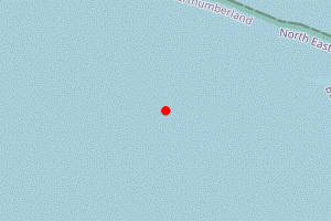 Map showing Bamburgh Castle North