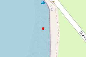 Map showing Champ Rouget (North end of Chouet)