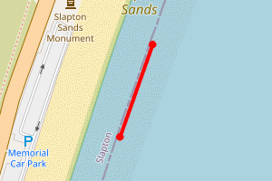 Map showing Slapton Sands