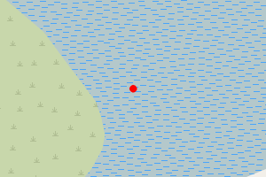 Map showing Tom Tiddlers Beach (Fawley Power Station)