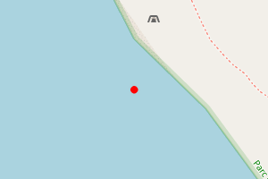 Map showing Benar Beach