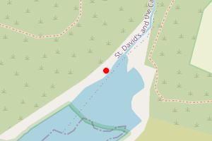 Map showing Porth Y Rhaw