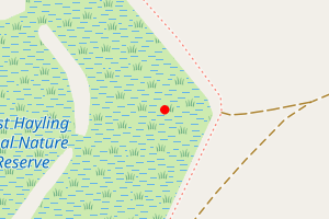 Map showing West Hayling Local Nature Reserve