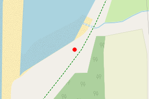 Map showing Hayling Island Oyster beds
