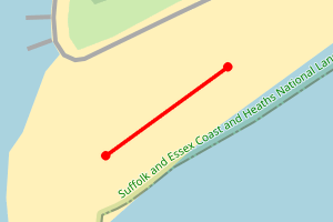 Map showing Bawdsey Point 2
