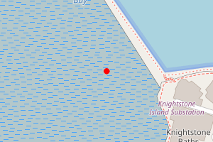 Map showing Marine Lake - Weston-super-Mare