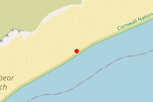 Map showing Porthbeor