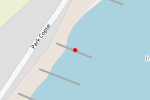 Map showing East Beach - West Sussex