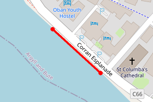 Map showing Esplanade