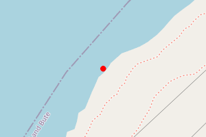 Map showing Battery Beach