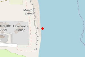 Map showing Lavernock