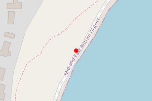 Map showing Black Head Beach