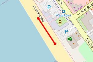 Map showing Lee-on-the-Solent