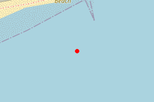 Map showing Eastney Naturist Beach