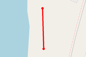 Map showing Maryport South Pier Beach