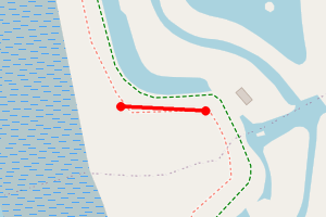 Map showing Trimley Marsh