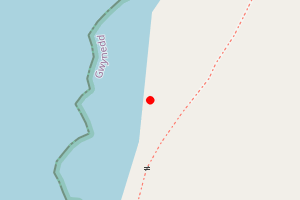 Map showing Penrallt Coves/Headland