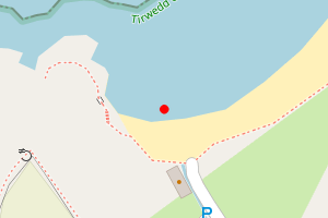 Map showing Porth Oer (Whistling Sands) South