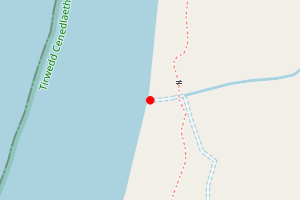 Map showing Penllech (North Middle)