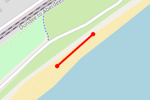 Map showing Broughty Ferry East End