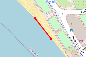 Map showing Blenny Bay