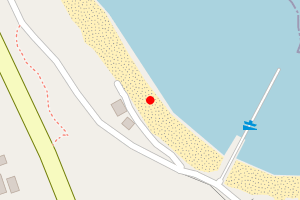 Map showing Brough Bay