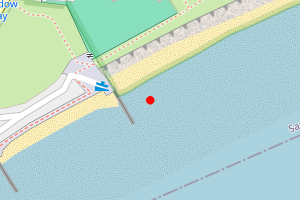 Map showing Yaverland