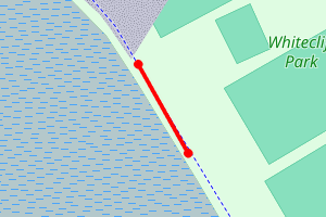 Map showing Whitecliff