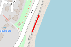Map showing Penarth to Lavernock Point