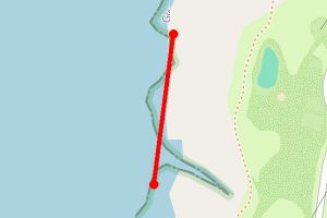 Map showing Porth Dinllaen West