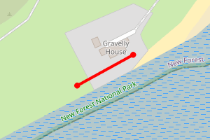Map showing Warren Shore Beach