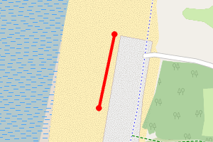 Map showing Berrow Beach